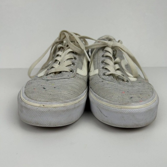 Vans Shoes Womens 7.5 Off The Wall Old Skool Sneaker 500714 Gray Canvas Lace Up - Picture 5 of 12